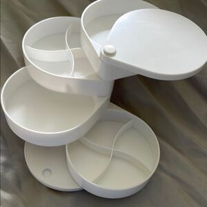 White Rotating Storage Organizer